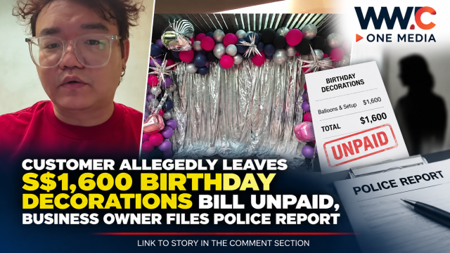 Customer Allegedly Leaves S$1,600 Birthday Decorations Bill Unpaid, Business Owner Files Police Report
