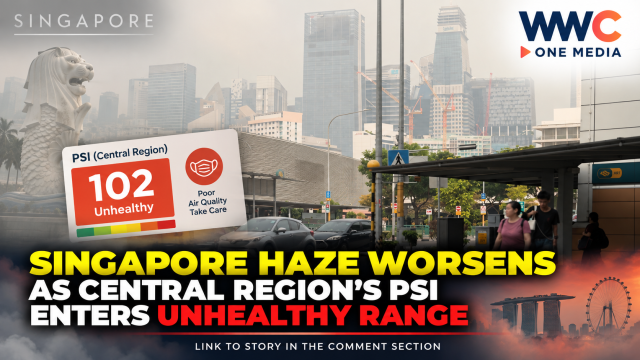 Singapore Haze Worsens as Central Region’s PSI Enters Unhealthy Range