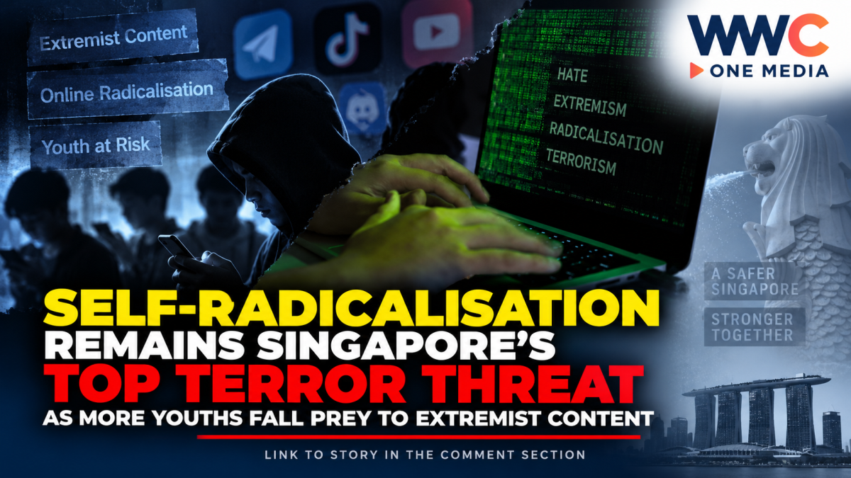 Self-Radicalisation Remains Singapore’s Top Terror Threat as More Youths Fall Prey to Extremist Content