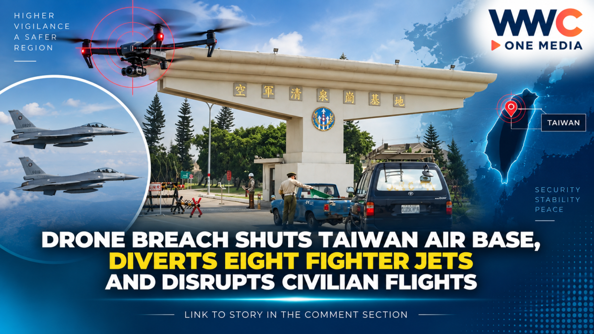 Drone Breach Shuts Taiwan Air Base, Diverts Eight Fighter Jets and Disrupts Civilian Flights