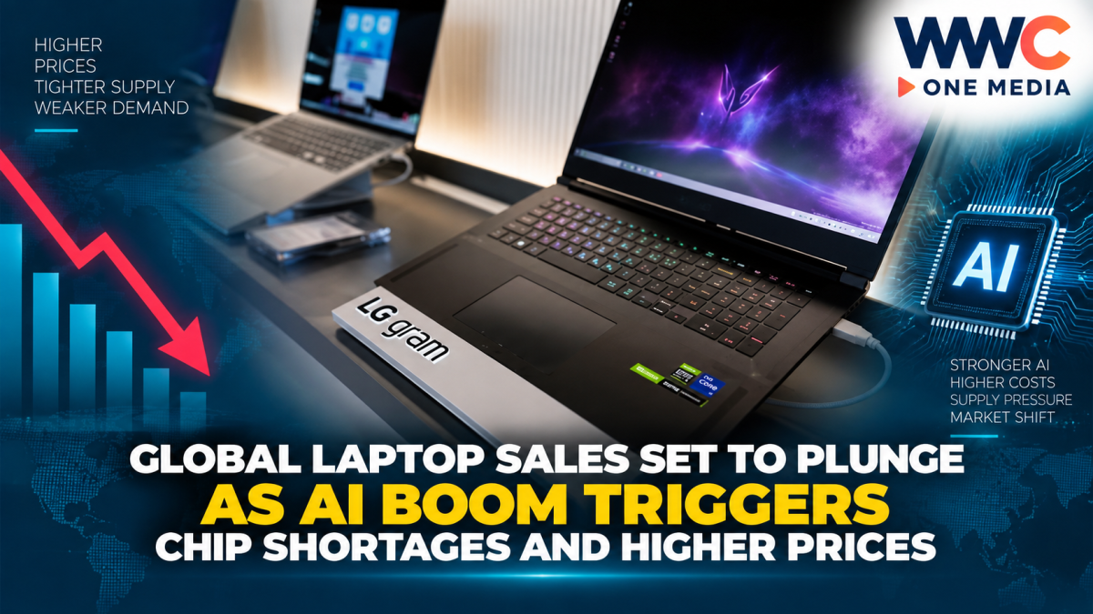 Global Laptop Sales Set to Plunge as AI Boom Triggers Chip Shortages and Higher Prices