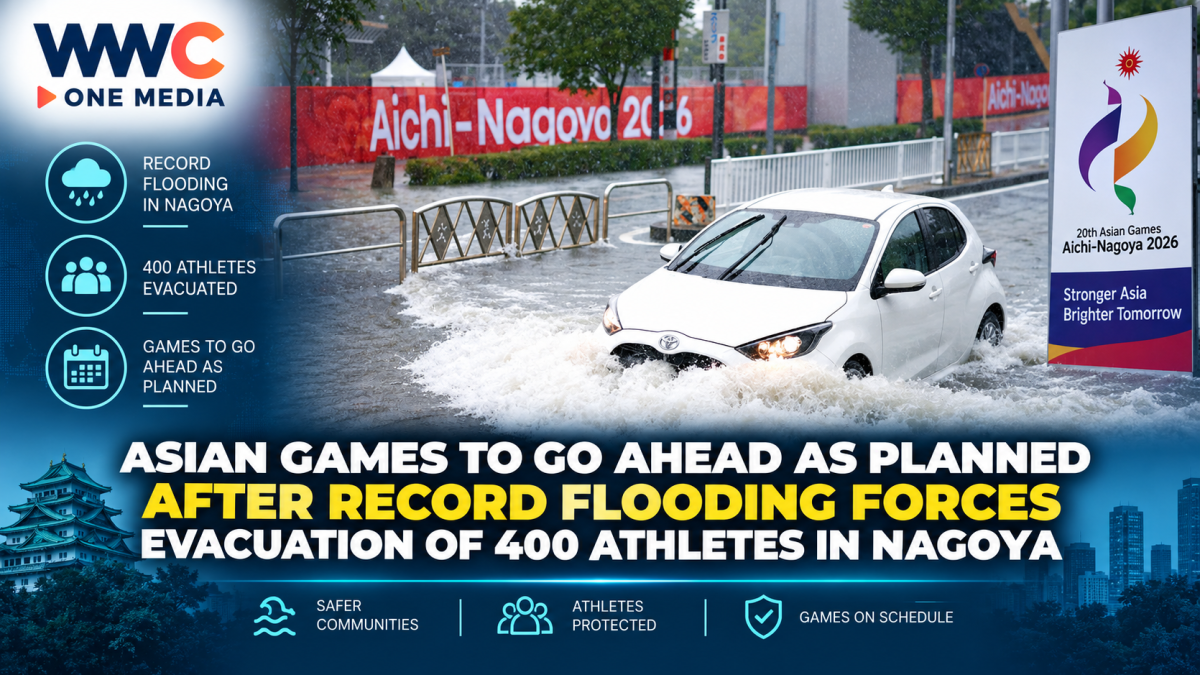 Asian Games to Go Ahead as Planned After Record Flooding Forces Evacuation of 400 Athletes in Nagoya