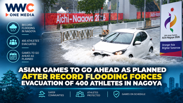 Asian Games to Go Ahead as Planned After Record Flooding Forces Evacuation of 400 Athletes in Nagoya