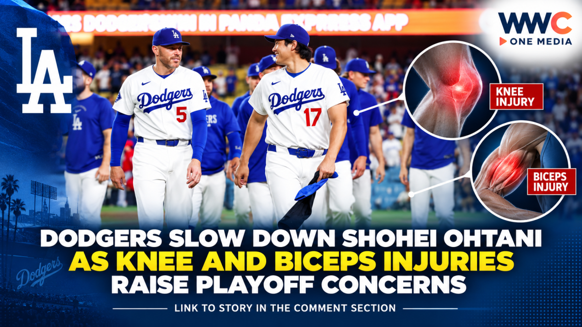 Dodgers Slow Down Shohei Ohtani as Knee and Biceps Injuries Raise Playoff Concerns