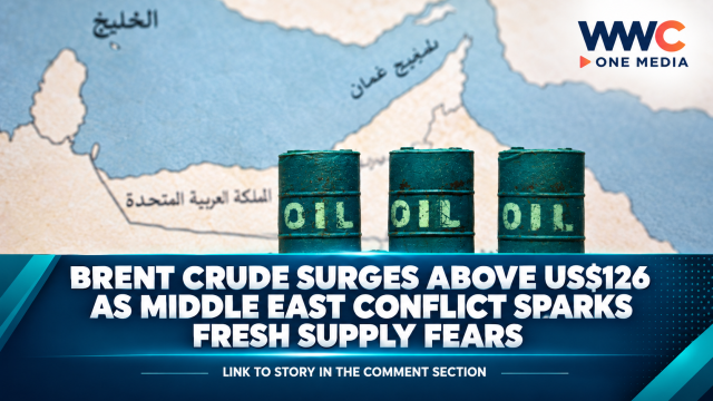 Brent Crude Surges Above US$126 as Middle East Conflict Sparks Fresh Supply Fears