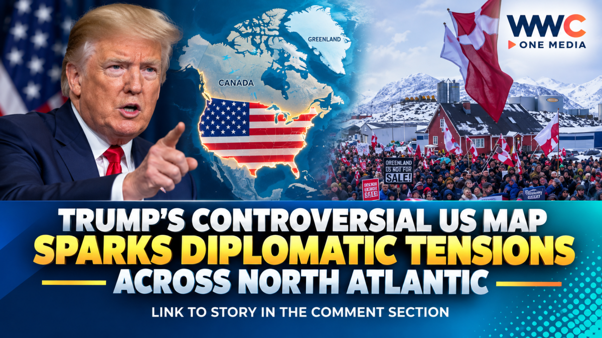 Trump’s Controversial US Map Sparks Diplomatic Tensions Across North Atlantic