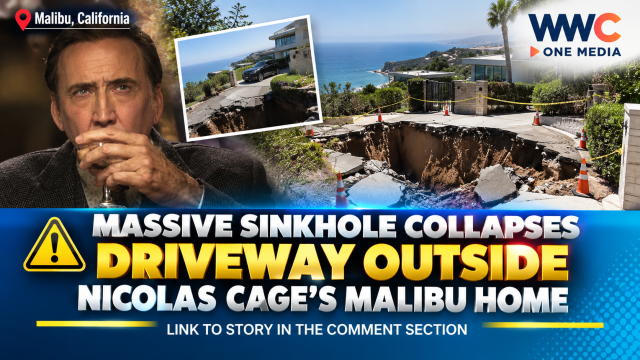 Massive Sinkhole Collapses Driveway Outside Nicolas Cage’s Malibu Home