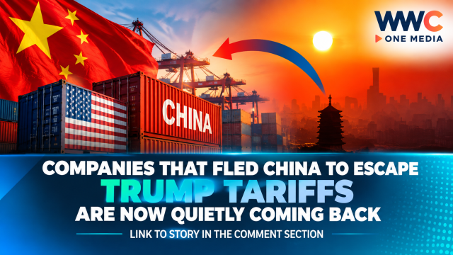 Companies That Fled China to Escape Trump Tariffs Are Now Quietly Coming Back