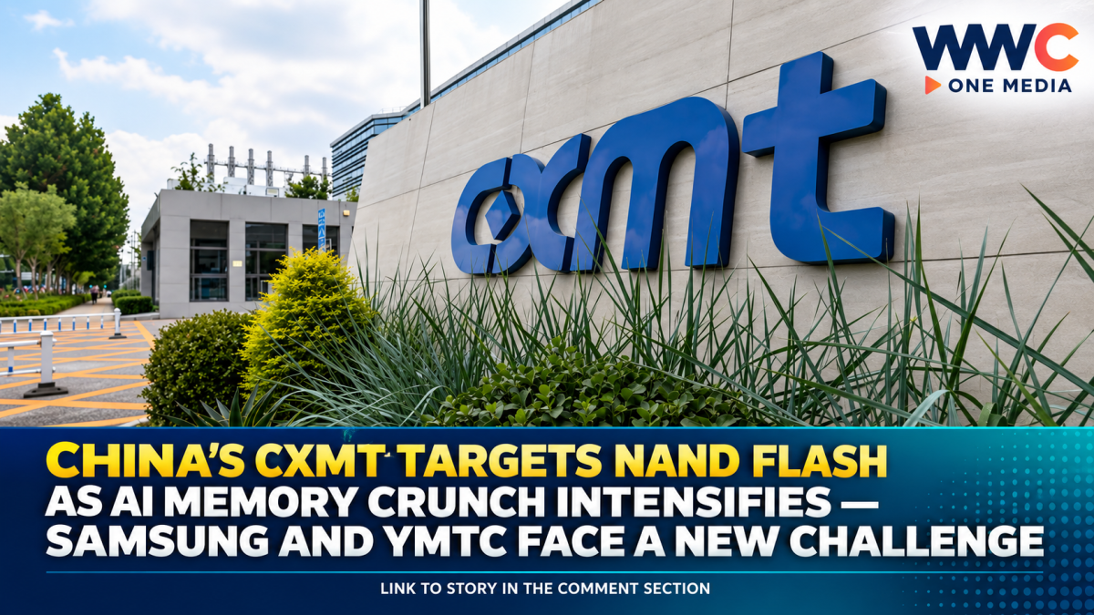 China’s CXMT Targets NAND Flash as AI Memory Crunch Intensifies — Samsung and YMTC Face a New Challenge