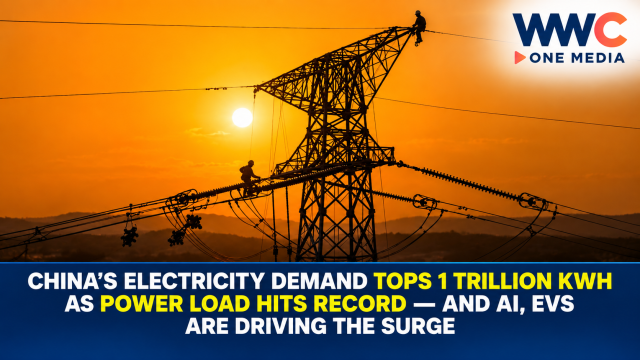 China’s Electricity Demand Tops 1 Trillion kWh as Power Load Hits Record — And AI, EVs Are Driving the Surge