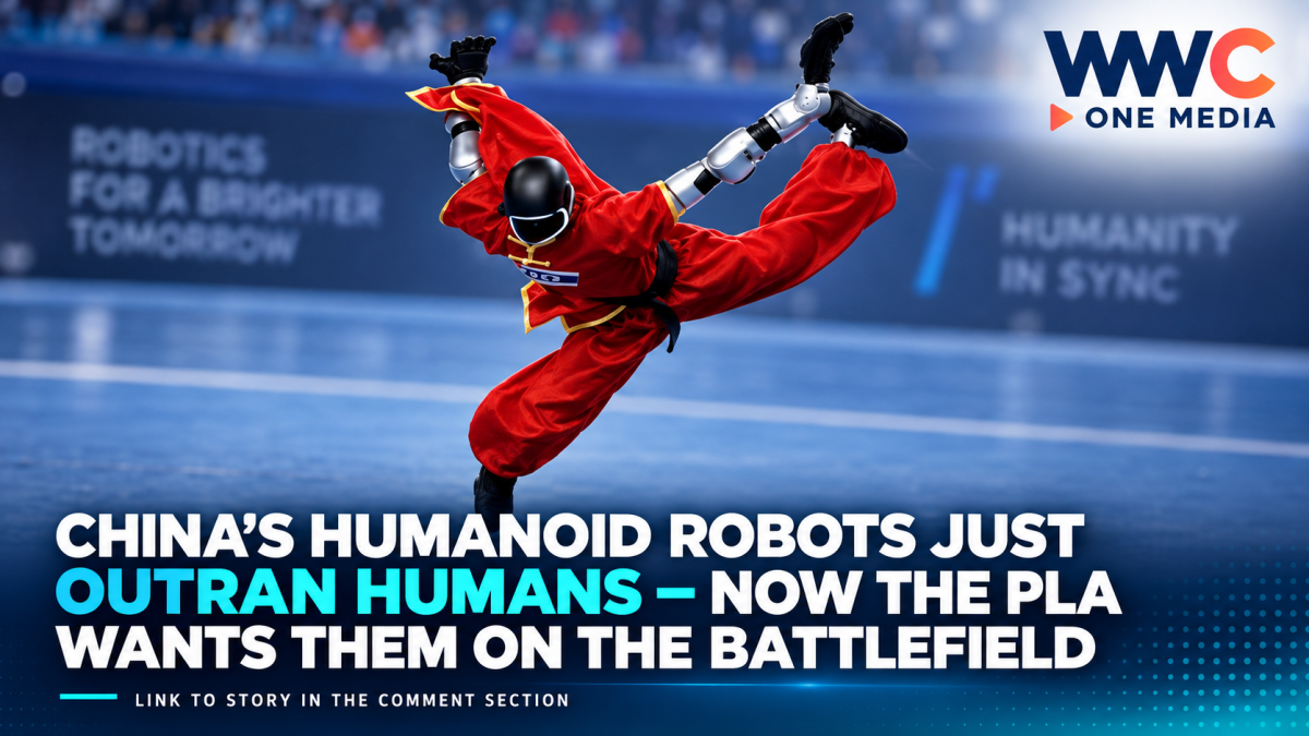 China’s Humanoid Robots Just Outran Humans — Now the PLA Wants Them on the Battlefield