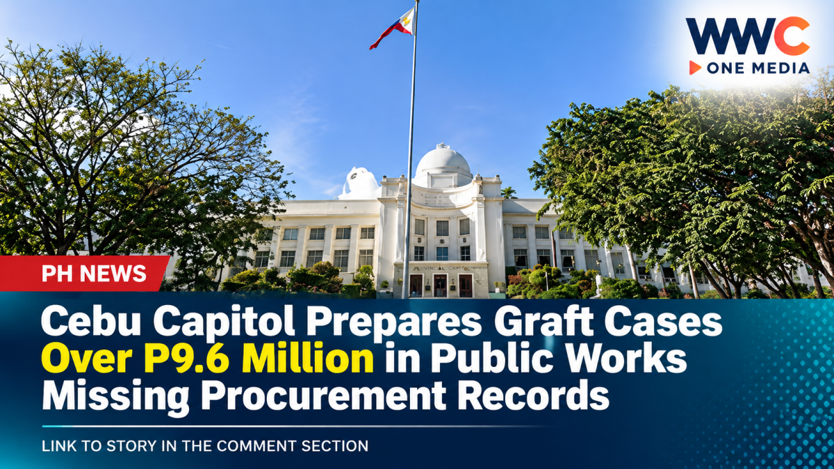 Cebu Capitol Prepares Graft Cases Over P9.6 Million in Public Works Missing Procurement Records