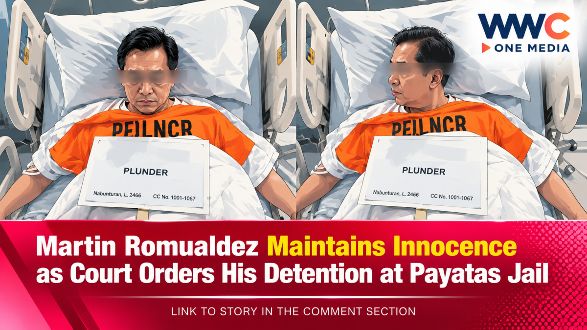 Martin Romualdez Maintains Innocence as Court Orders His Detention at Payatas Jail
