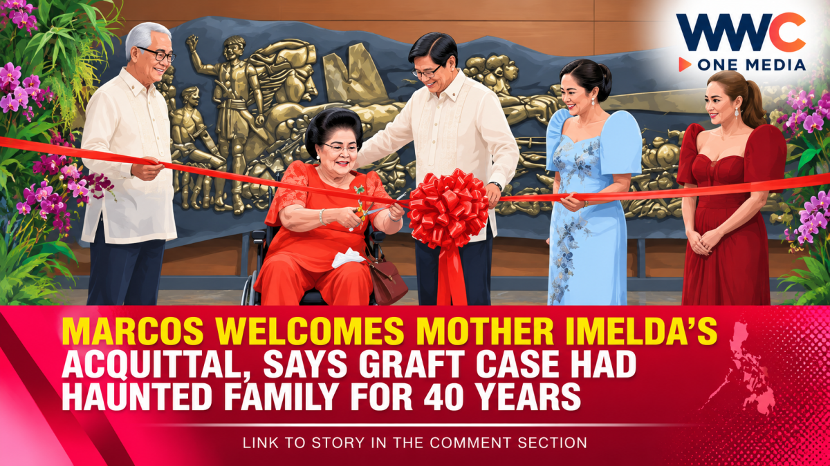 Marcos Welcomes Mother Imelda’s Acquittal, Says Graft Case Had Haunted Family for 40 Years