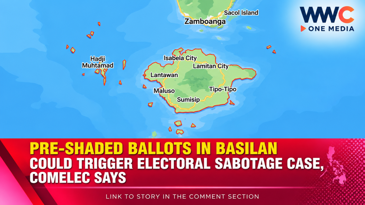 Pre-Shaded Ballots in Basilan Could Trigger Electoral Sabotage Case, Comelec Says