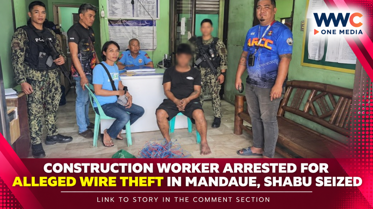 Construction Worker Arrested for Alleged Wire Theft in Mandaue, Shabu Seized