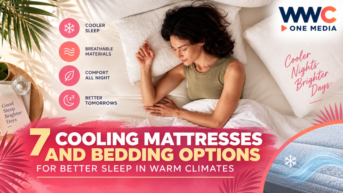 7 Cooling Mattresses and Bedding Options for Better Sleep in Warm Climates