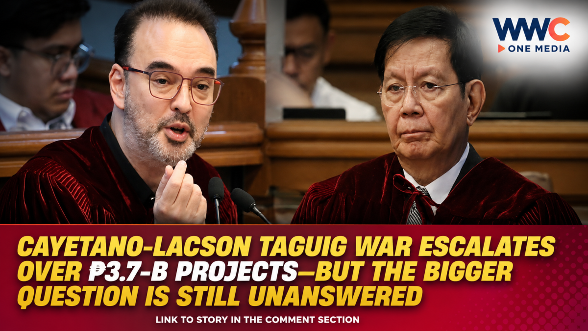 Cayetano-Lacson Taguig War Escalates Over ₱3.7-B Projects—But the Bigger Question Is Still Unanswered