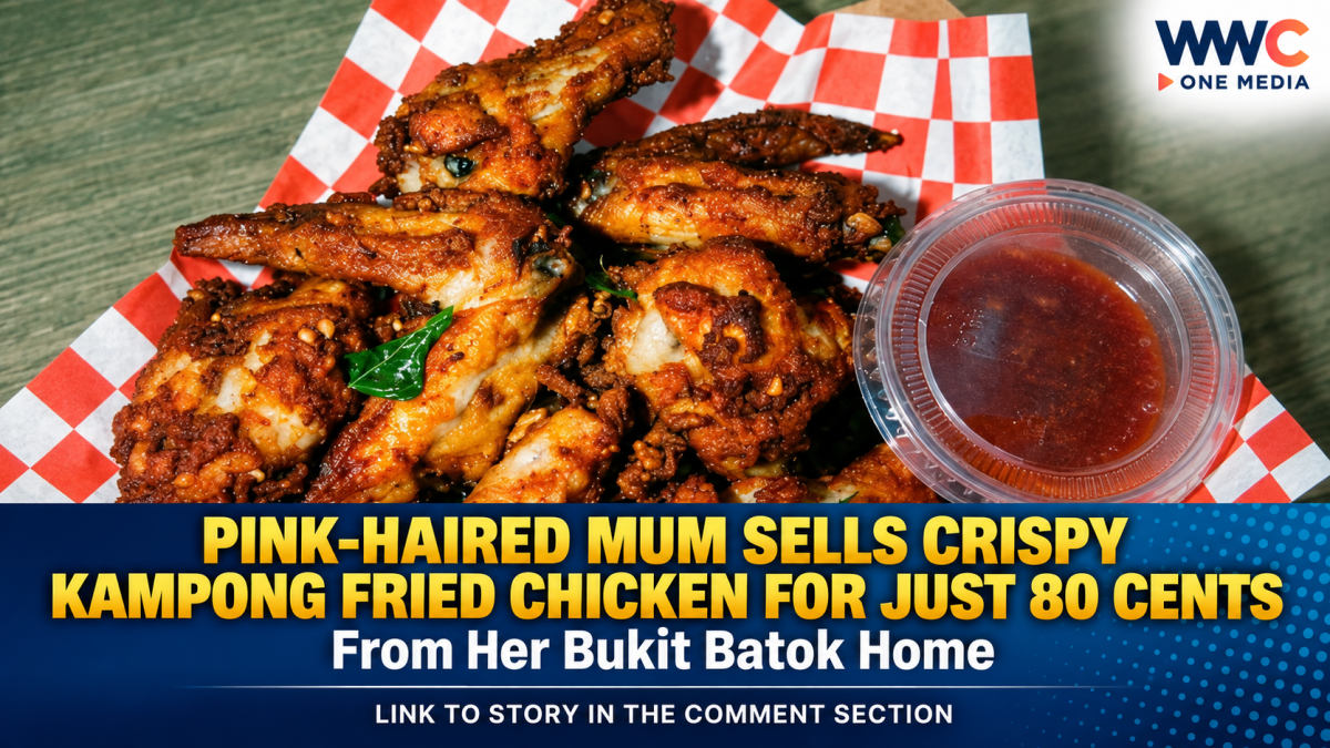 Pink-Haired Mum Sells Crispy Kampong Fried Chicken for Just 80 Cents From Her Bukit Batok Home