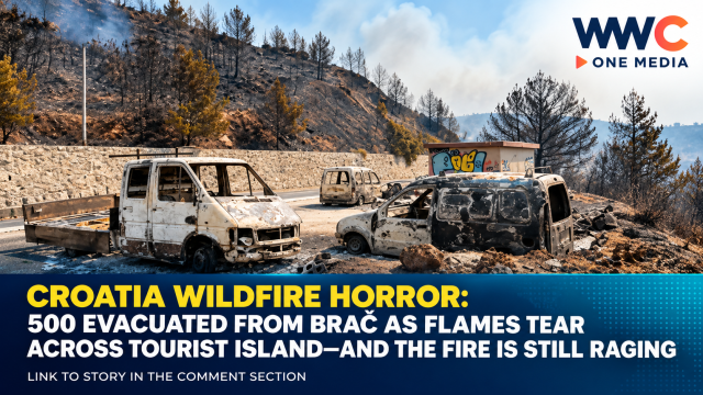 Croatia Wildfire Horror: 500 Evacuated From Brač as Flames Tear Across Tourist Island—And the Fire Is Still Raging
