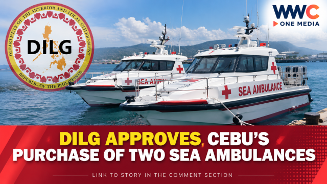 DILG Approves Cebu’s Purchase of Two Sea Ambulances
