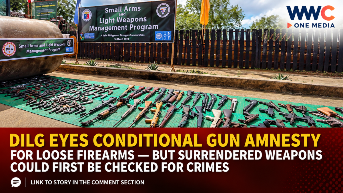 DILG Eyes Conditional Gun Amnesty for Loose Firearms — But Surrendered Weapons Could First Be Checked for Crimes