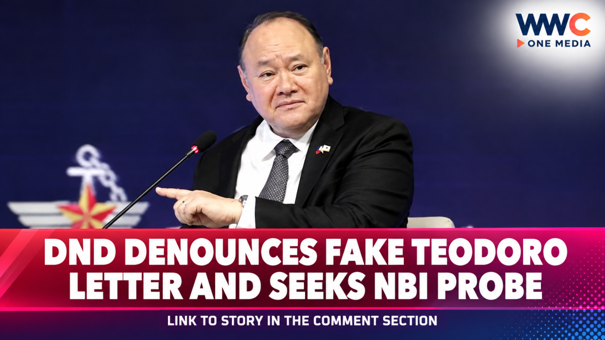DND Denounces Fake Teodoro Letter and Seeks NBI Probe