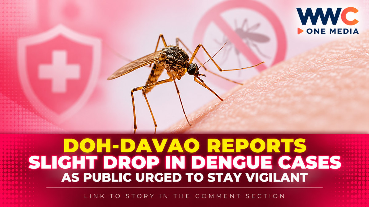 DOH-Davao Reports Slight Drop in Dengue Cases as Public Urged to Stay Vigilant