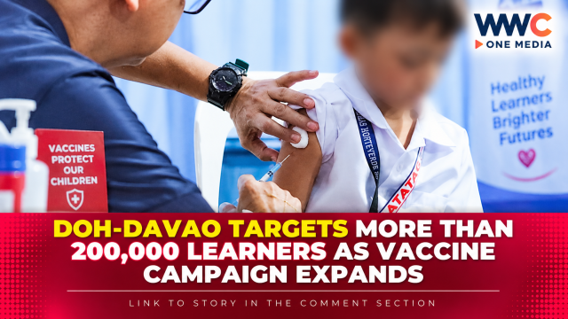 DOH-Davao Targets More Than 200,000 Learners as Vaccine Campaign Expands