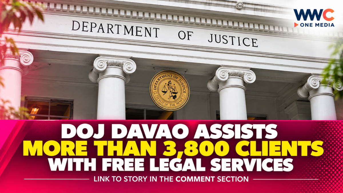 DOJ Davao Assists More Than 3,800 Clients With Free Legal Services