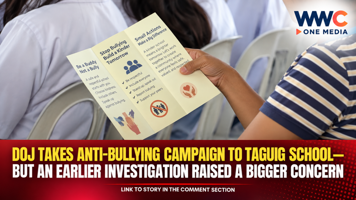 DOJ Takes Anti-Bullying Campaign to Taguig School—But an Earlier Investigation Raised a Bigger Concern