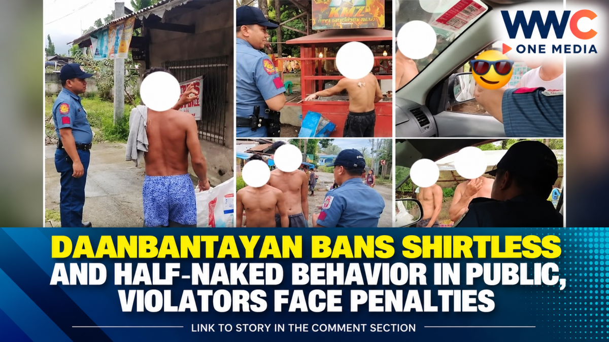 Daanbantayan Bans Shirtless and Half-Naked Behavior in Public, Violators Face Penalties