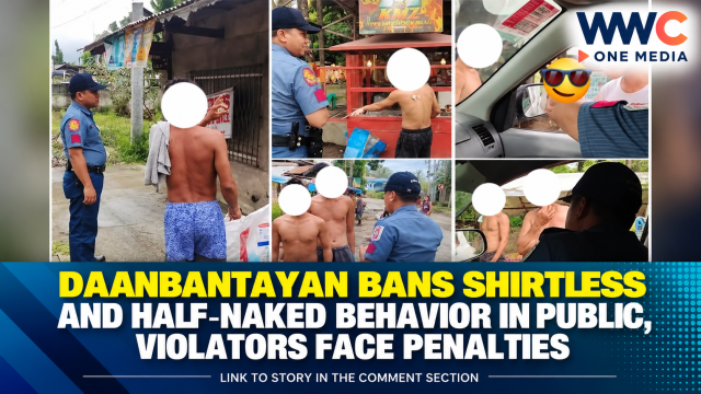 Daanbantayan Bans Shirtless and Half-Naked Behavior in Public, Violators Face Penalties