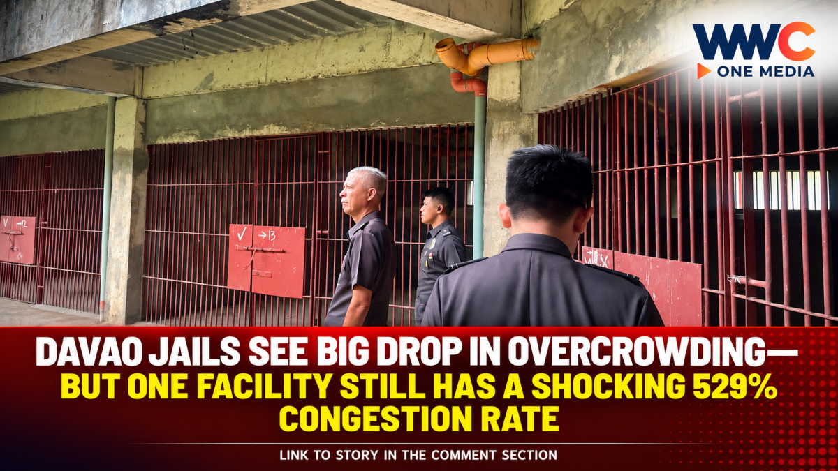 Davao Jails See Big Drop in Overcrowding—But One Facility Still Has a Shocking 529% Congestion Rate