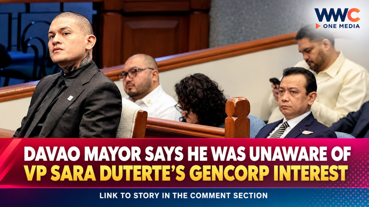 Davao Mayor Says He Was Unaware of VP Sara Duterte’s GenCorp Interest