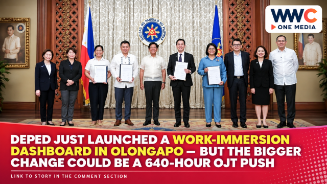 DepEd Just Launched a Work-Immersion Dashboard in Olongapo — But the Bigger Change Could Be a 640-Hour OJT Push