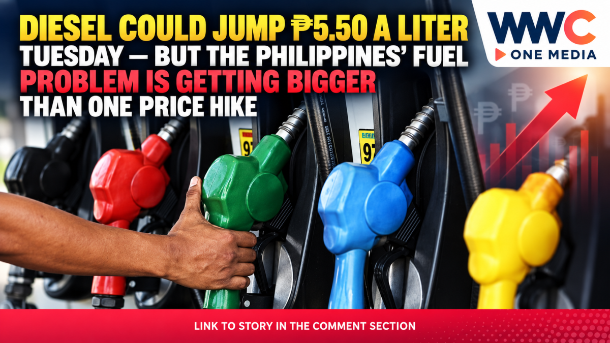 Diesel Could Jump ₱5.50 a Liter Tuesday — But the Philippines’ Fuel Problem Is Getting Bigger Than One Price Hike