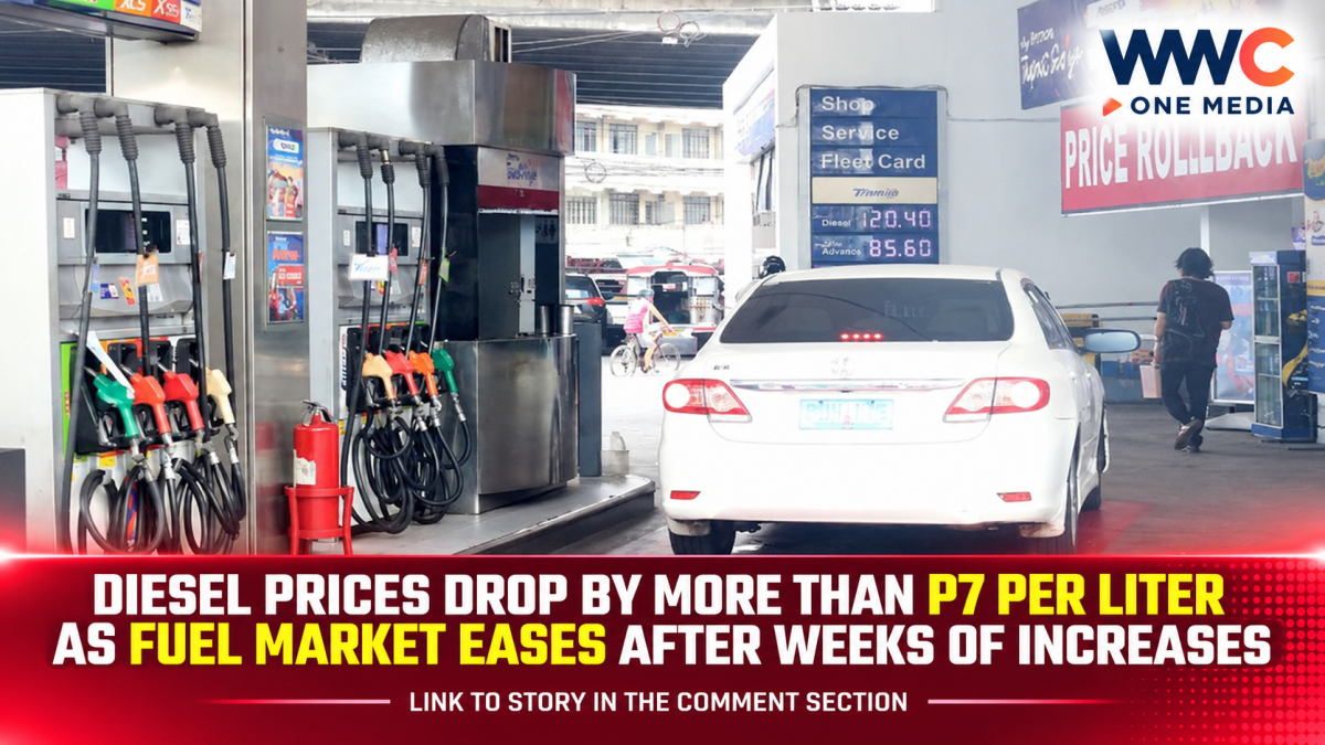 Diesel Prices Drop by More Than P7 per Liter as Fuel Market Eases After Weeks of Increases