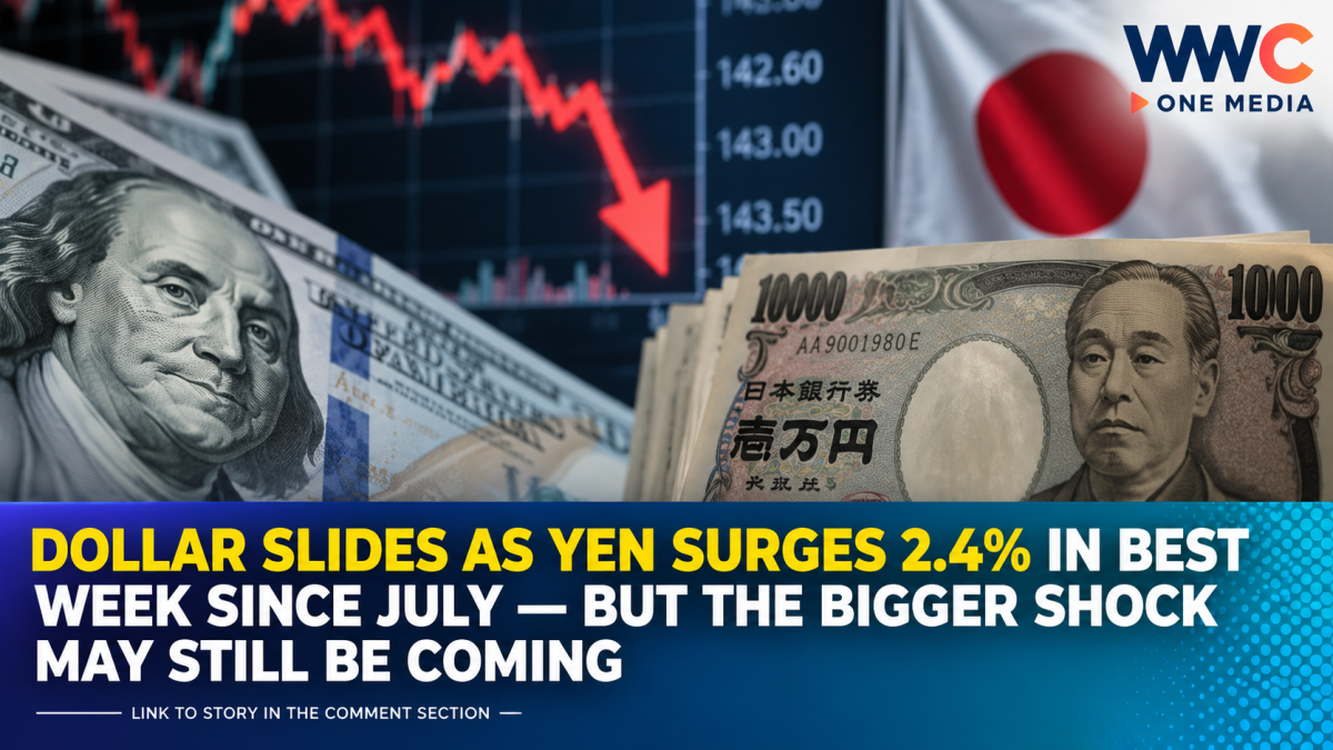 Dollar Slides as Yen Surges 2.4% in Best Week Since July — But the Bigger Shock May Still Be Coming