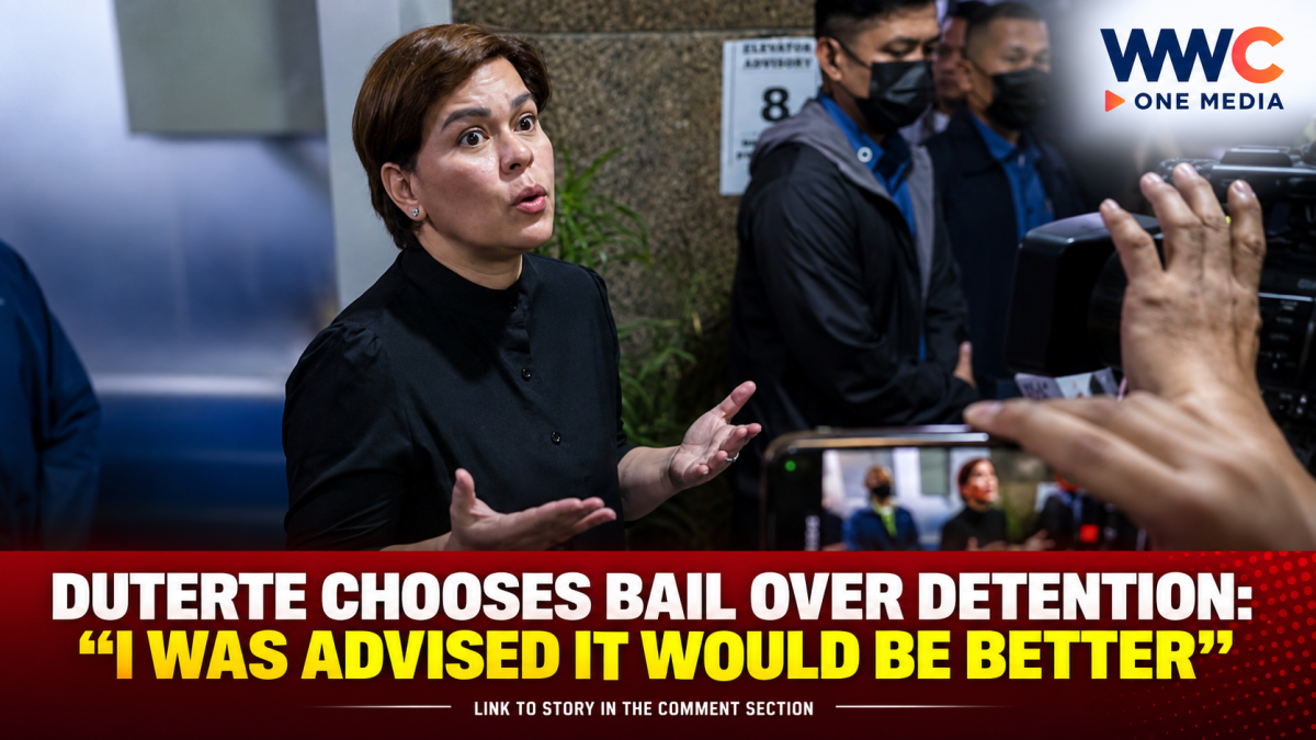 Duterte Chooses Bail Over Detention: “I Was Advised It Would Be Better”