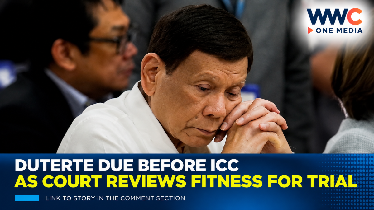 Duterte Due Before ICC as Court Reviews Fitness for Trial