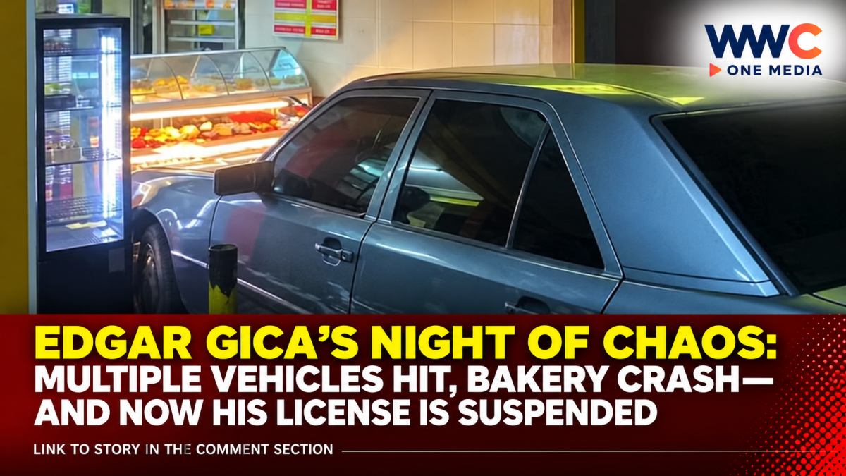 EDGAR GICA’S NIGHT OF CHAOS: Multiple Vehicles Hit, Bakery Crash—and Now His License Is Suspended