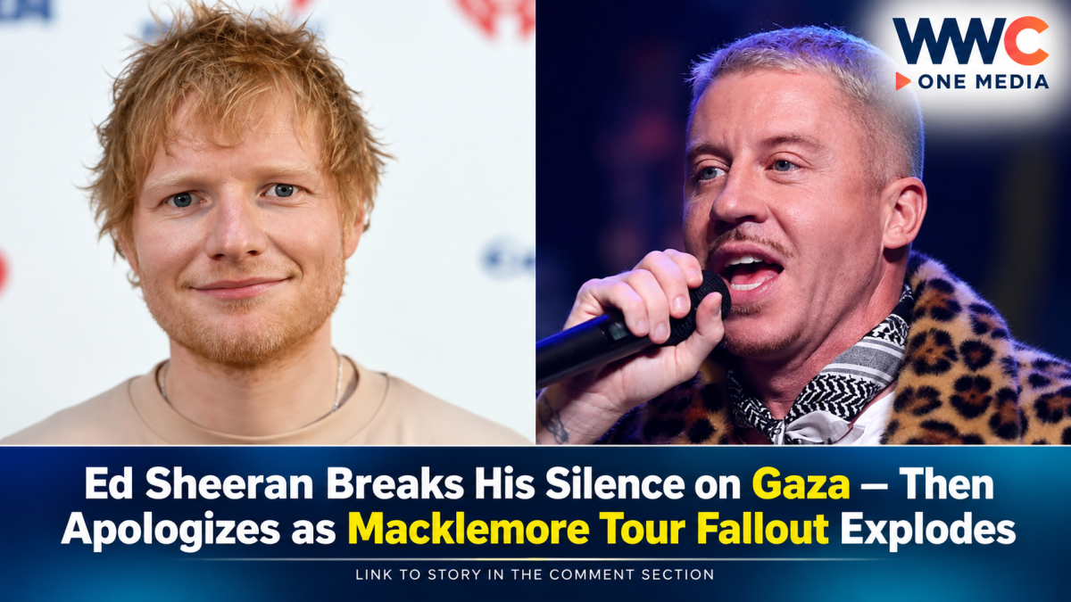 Ed Sheeran Breaks His Silence on Gaza — Then Apologizes as Macklemore Tour Fallout Explodes