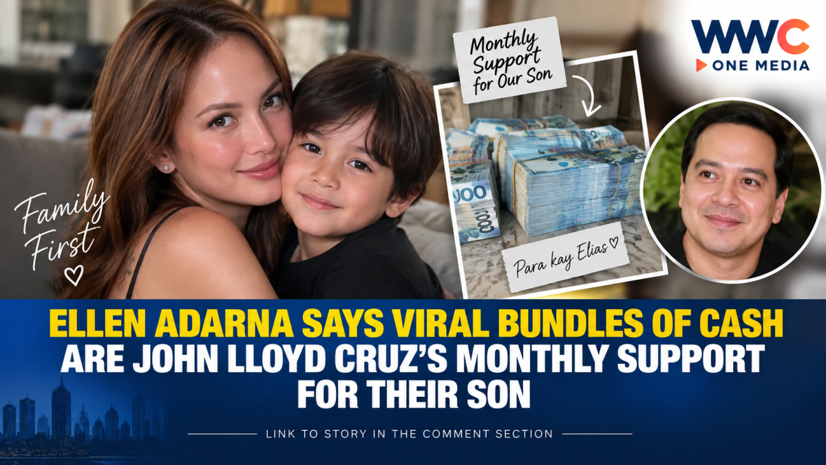 Ellen Adarna Says Viral Bundles of Cash Are John Lloyd Cruz’s Monthly Support for Their Son
