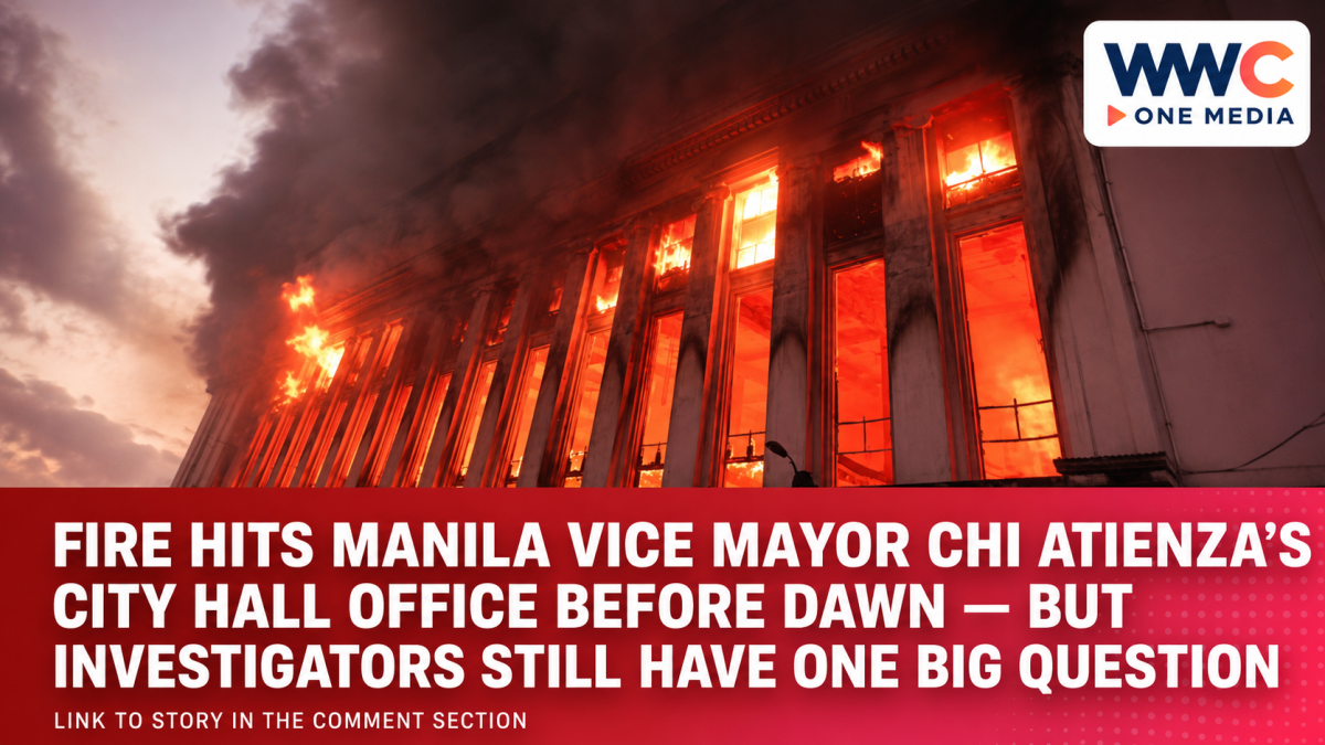 Fire Hits Manila Vice Mayor Chi Atienza’s City Hall Office Before Dawn — But Investigators Still Have One Big Question
