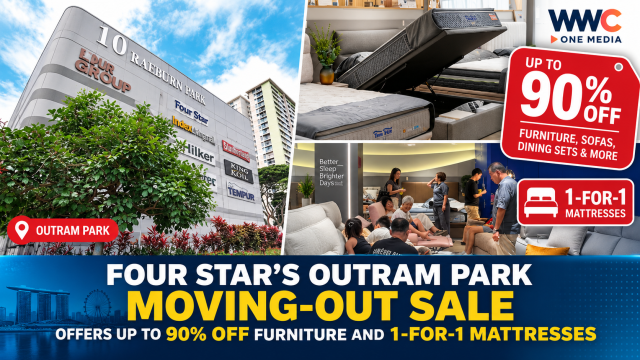 Four Star’s Outram Park Moving-Out Sale Offers Up to 90% Off Furniture and 1-for-1 Mattresses