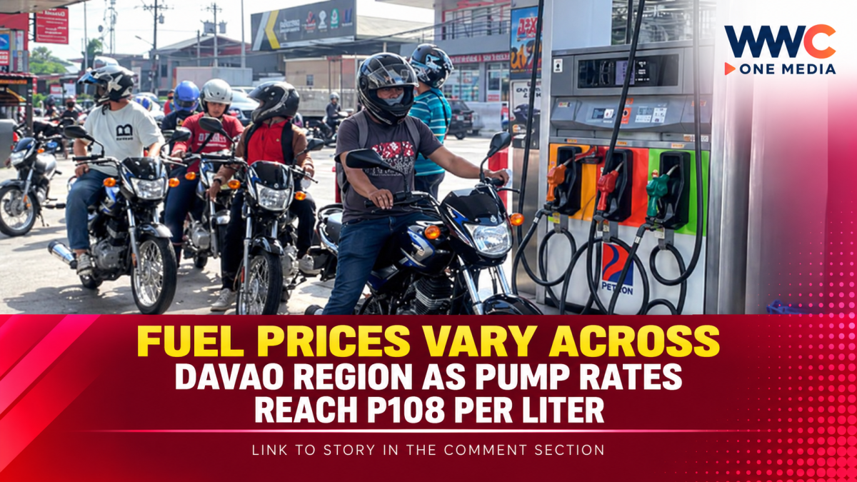 Fuel Prices Vary Across Davao Region as Pump Rates Reach P108 Per Liter