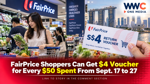 FairPrice Shoppers Can Get $4 Voucher for Every $50 Spent From Sept. 17 to 27