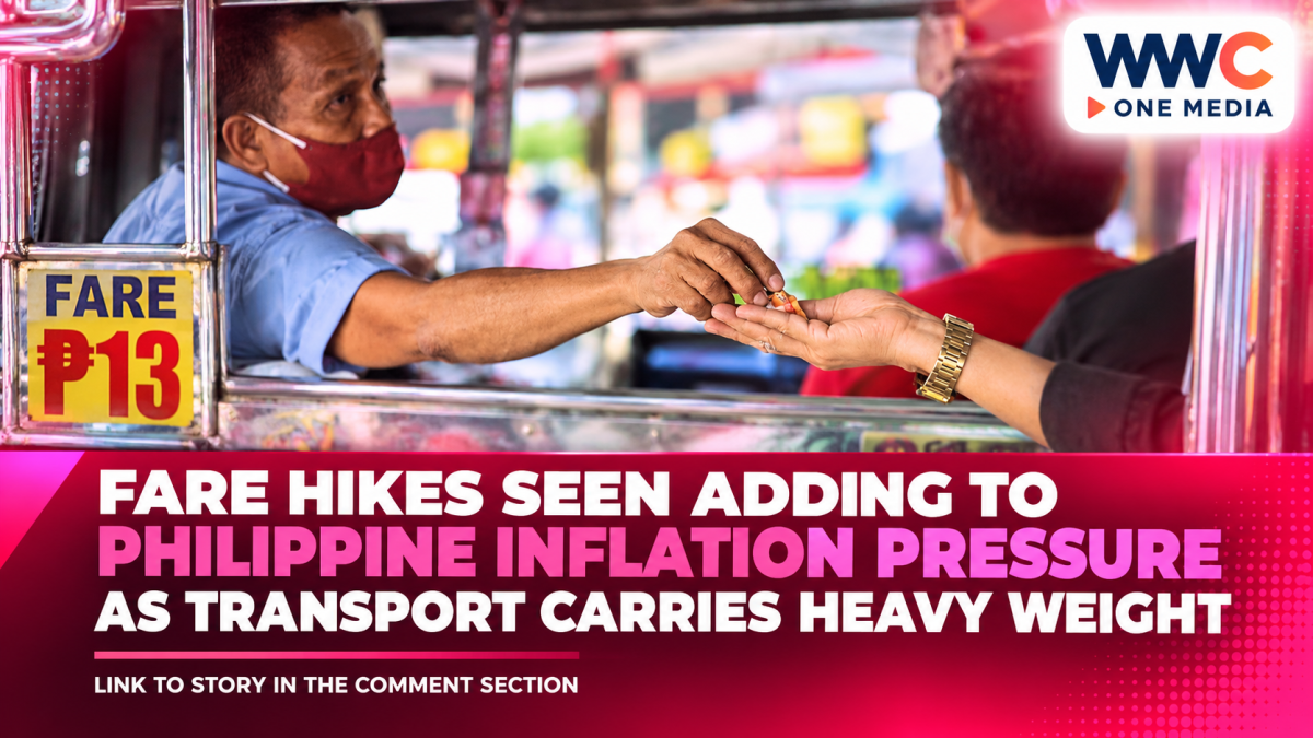 Fare Hikes Seen Adding to Philippine Inflation Pressure as Transport Carries Heavy Weight