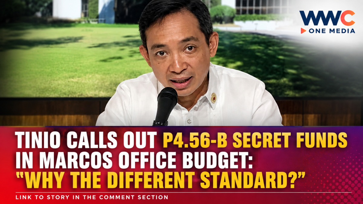 Tinio Calls Out P4.56-B Secret Funds in Marcos Office Budget: “Why the Different Standard?”